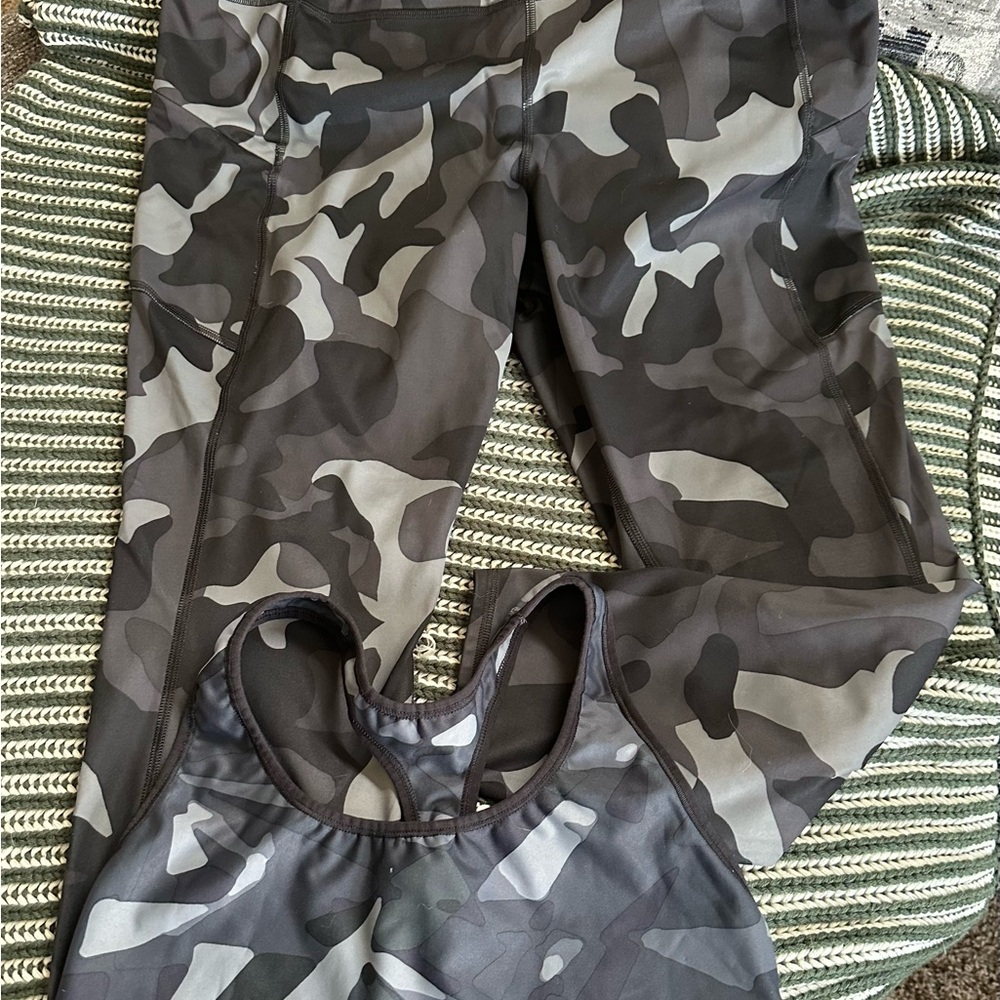 Camouflage Women’s  Leggings and Top Set